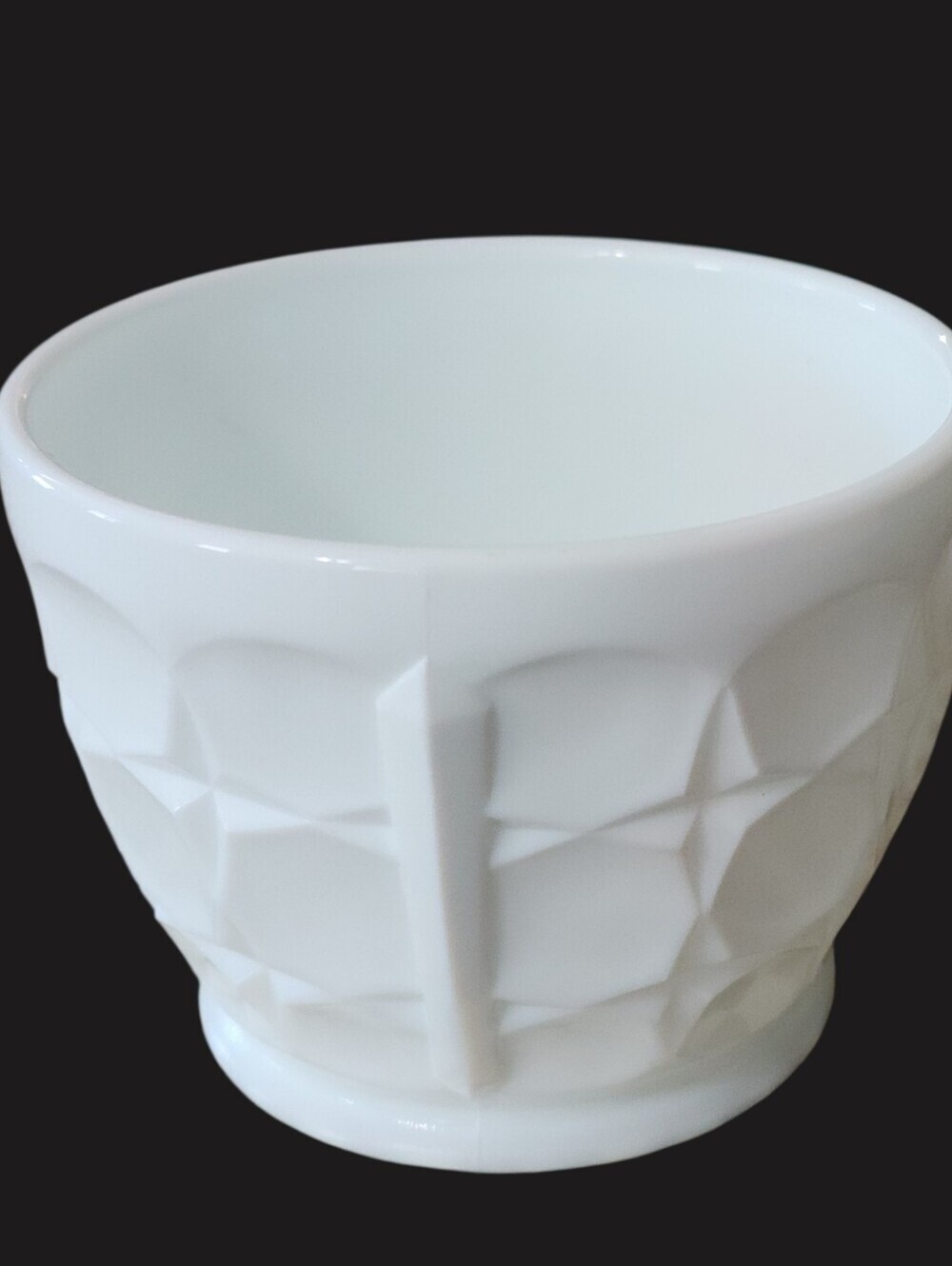 MCM Planter Retro Vintage Indiana Milk Glass Constellation Pattern Nut Cup Bowl